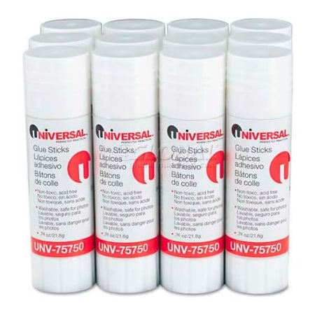 Universal Glue Stick, Clear, 0.18 oz, Stick UNV75750***